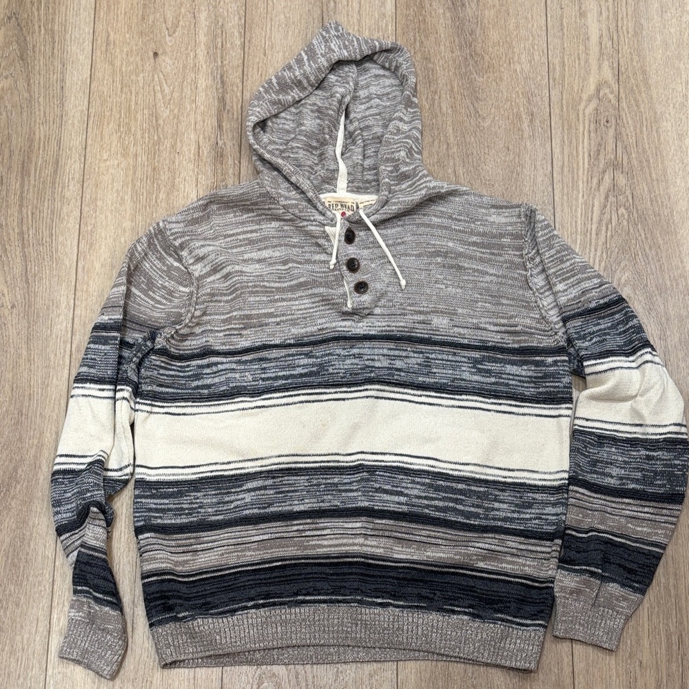 RedHead Tan and Cream Knit Sweater